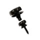 Foto de las partes del Strap lock Fender Infinity de color negro
