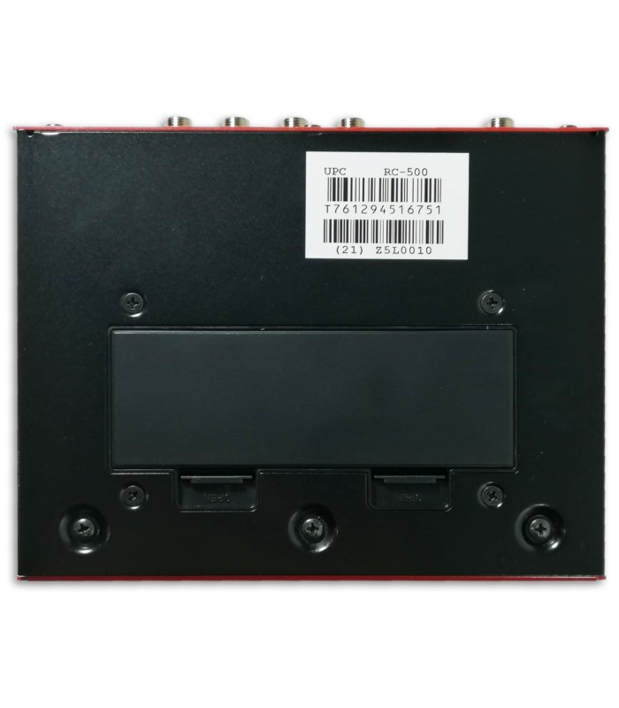 Foto de la parte de abajo del Pedal Boss RC 500 Loop Station