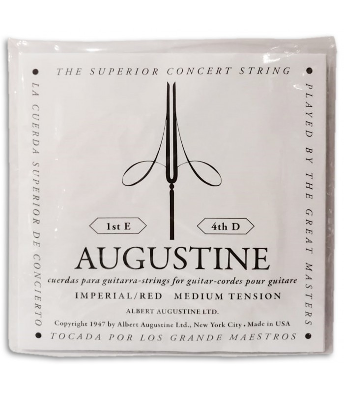 Augustine Imperial Red Classical Guitar String set Salão Musical