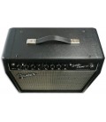 Foto detalhe dos controlos do Amplificador Fender modelo Super Champ X 2 15W 