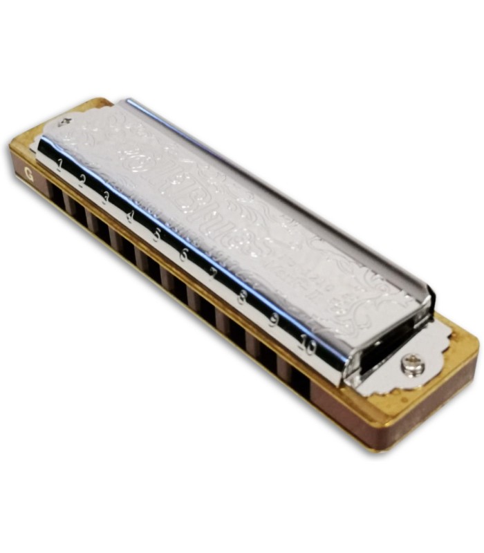 Photo of the Harmonica Lee Oskar model Tombo Folk Blues in G
