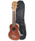 Ukulele Soprano Laka VUS40 Mogno com Saco