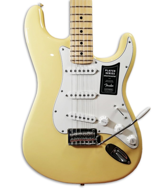 Foto do corpo da Guitarra Elétrica Fender modelo Player Strato MN Buttercream