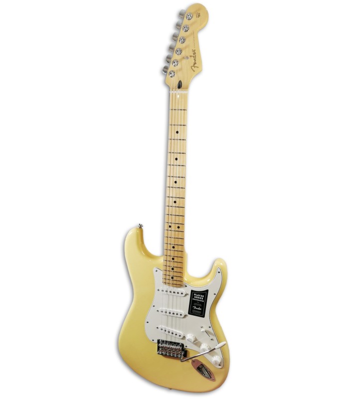 Foto de la Guitarra Eléctrica Fender modelo Player Strato MN en color Buttercream