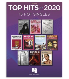 Foto de uma amostra do livro Top Hits 2020 Ukulele