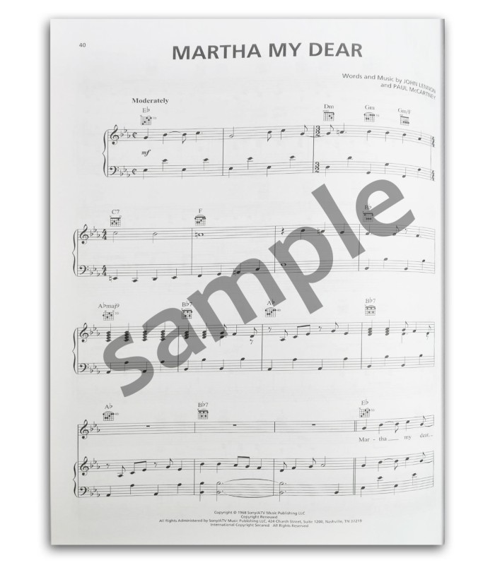 Foto de uma amostra do livro The Beatles White Album