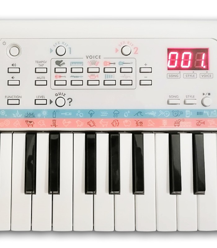 Photo of the Portable Keyboard Yamaha model PSS E30's control panel