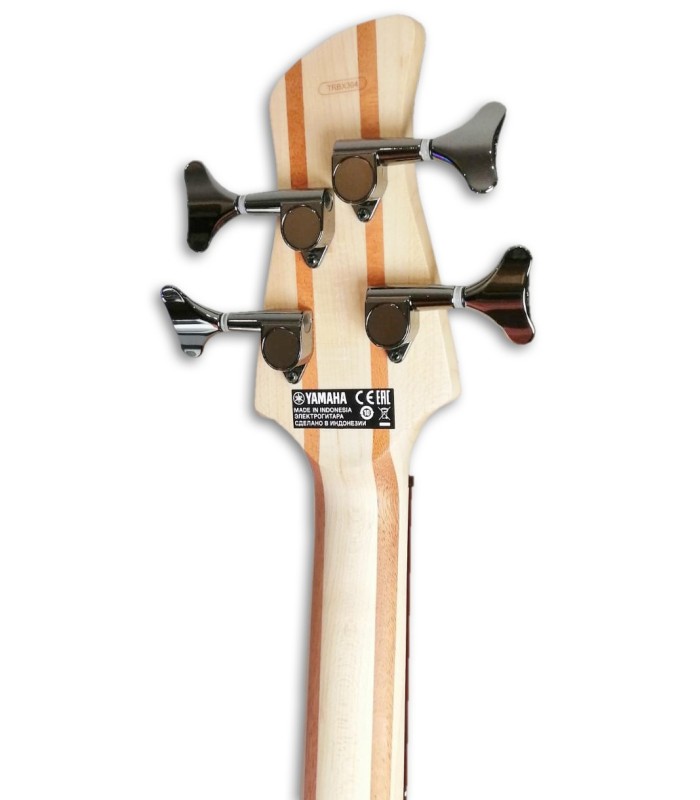 Photo of the Bass Guitar Yamaha model TRBX304's machine heads