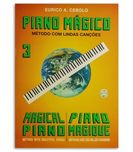 Eurico Cebolo Book Método Piano Mágico No 3 PM 3 with CD