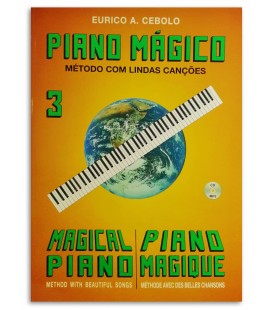 Eurico Cebolo PM 3 Método Piano Mágico No 3 com CD