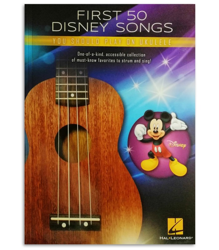 Foto da capa do livro First 50 Disney Songs You Should Play on Ukulele
