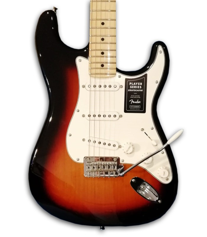 Foto do corpo da Guitarra Elétrica Fender Player Strato MN 3TS