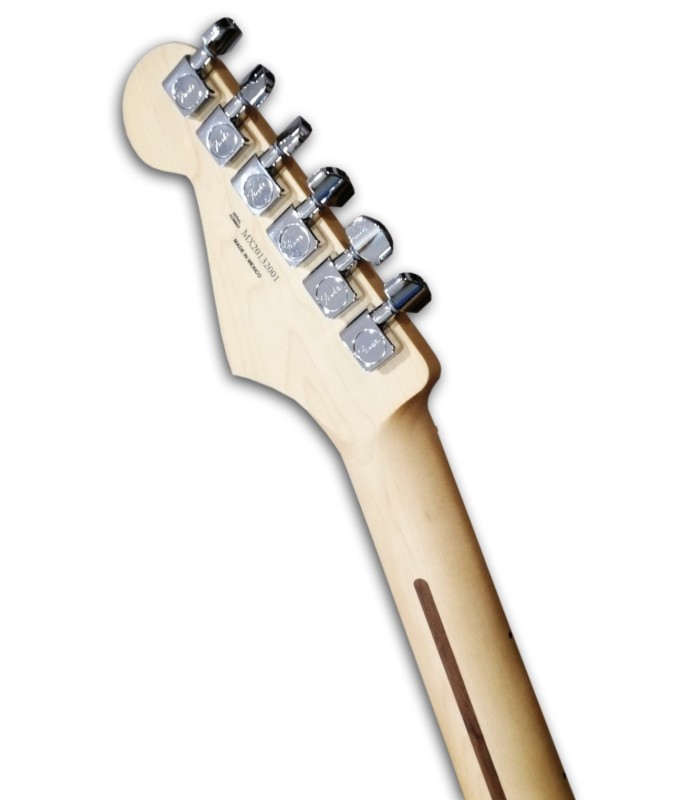 Foto del clavijero de la Guitarra Eléctrica Fender Player Strato MN 3TS