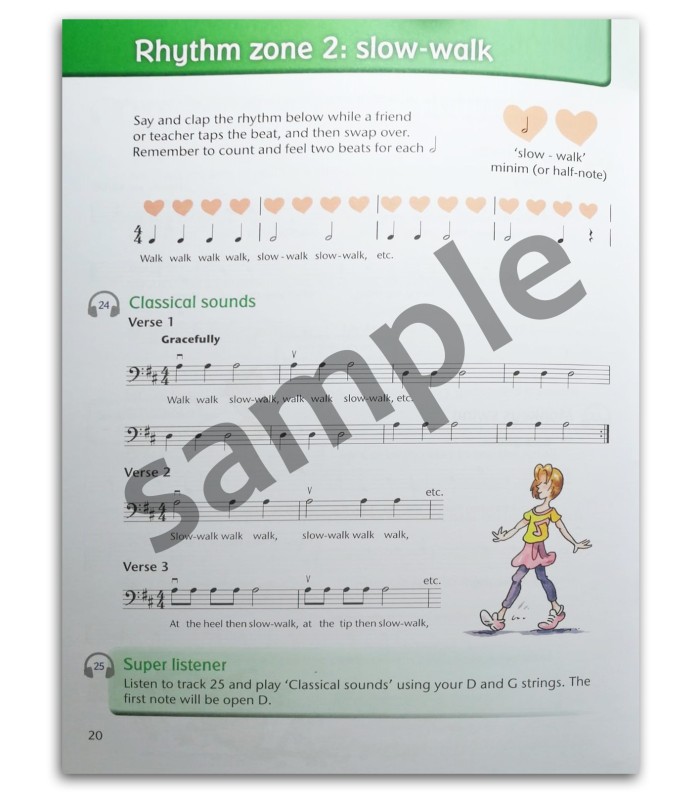 Foto da de uma amostra do livro Blackwell Cello Time Starters