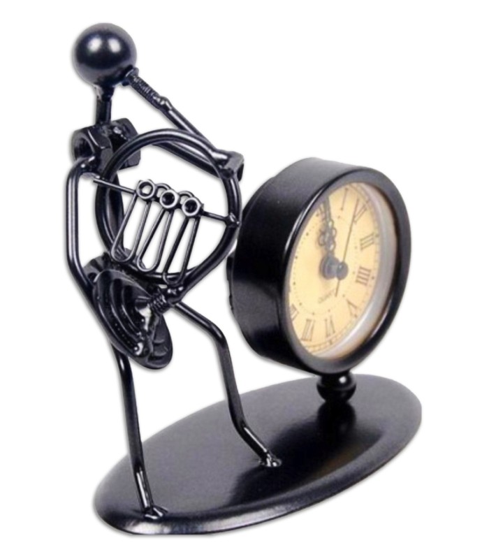 Photo of the Artcarmo French Horn Statuette Clock