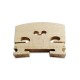 Photo detail of the base of the Raw Violin Bridge Aubert 4/4