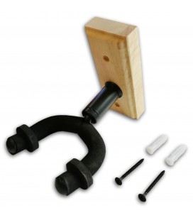 Suporte de parede BSX Natural para Guitarra