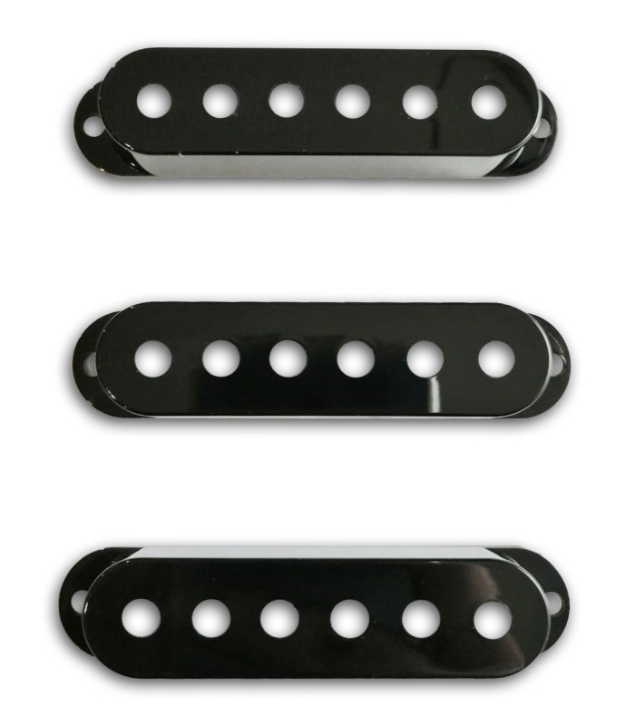 Foto das Capas de Pickups Fender em cor preta