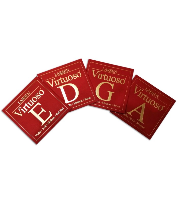 Photo of the Violin String Set Larsen series Virtuoso