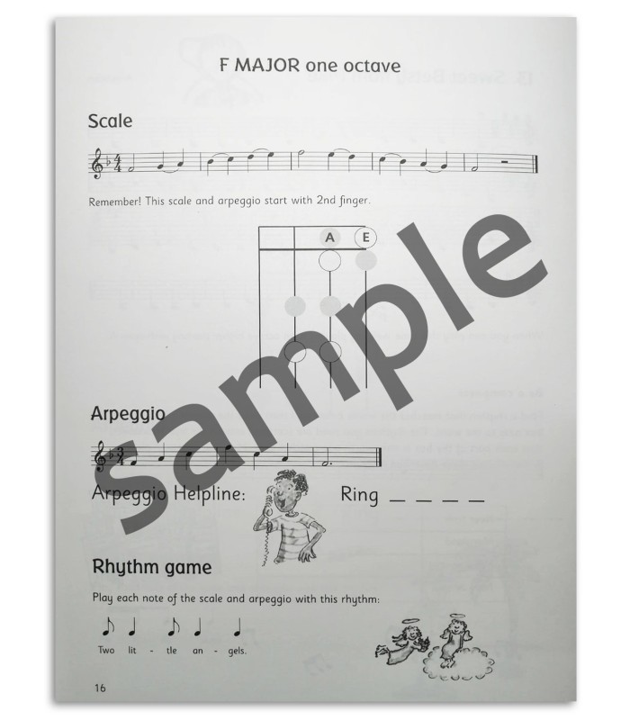 Photo of a sample from the Blackwell Violin Fiddle Time Scales Book 1