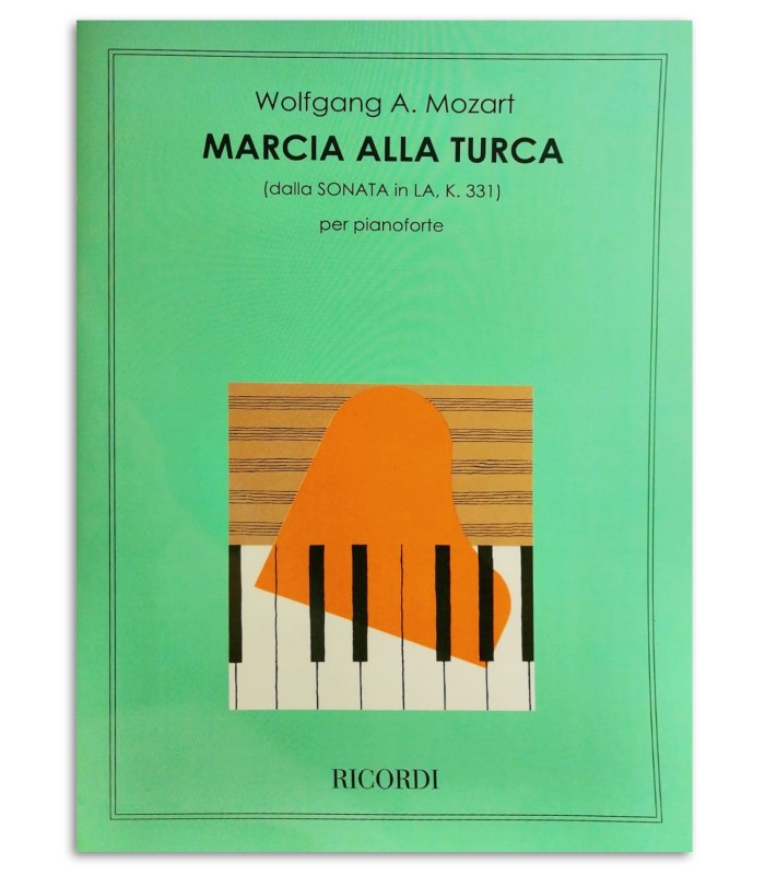 Foto da capa do livro Mozart Marcha Turca Sonata Lá M KV331