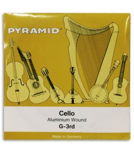 Foto da capa da embalagem da Corda Individual Pyramid modelo 170103 Sol para Violoncelo 4/4