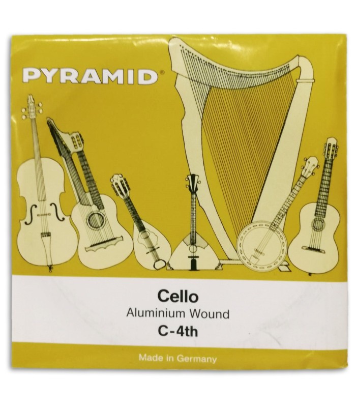 Package of single string Pyramid 170104 C for Cello 4/4's 