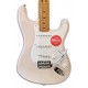 Photo of the body of the Fender Electric Guitar Squier model Classic Vibe Stratocaster 50S White Blond