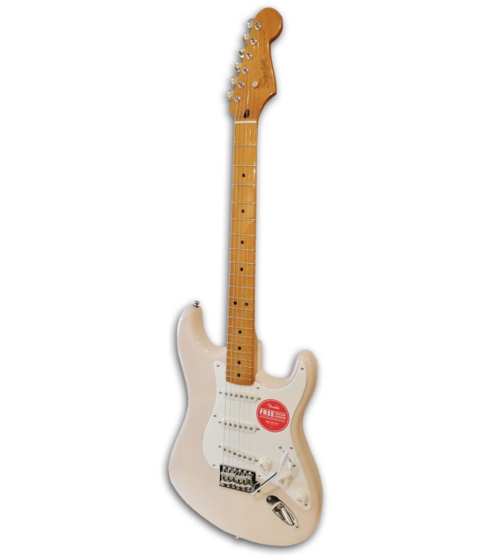 Foto de la Guitarra Eléctrica Fender Squier modelo Classic Vibe Stratocaster 50S White Blond