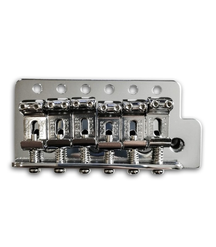Foto frontal da Ponte Fender para Guitarra Standard Series Stratocaster