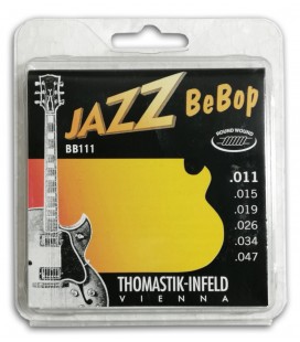 Jogo de Cordas Thomastik 011 BB-111 Bebop para Guitarra Elétrica Jazz