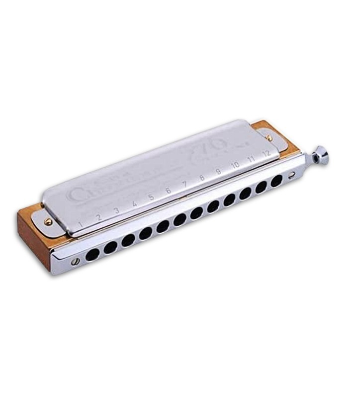 Photo of the Harmonica Hohner model Chromatic II 7540 48 Dó De Luxe