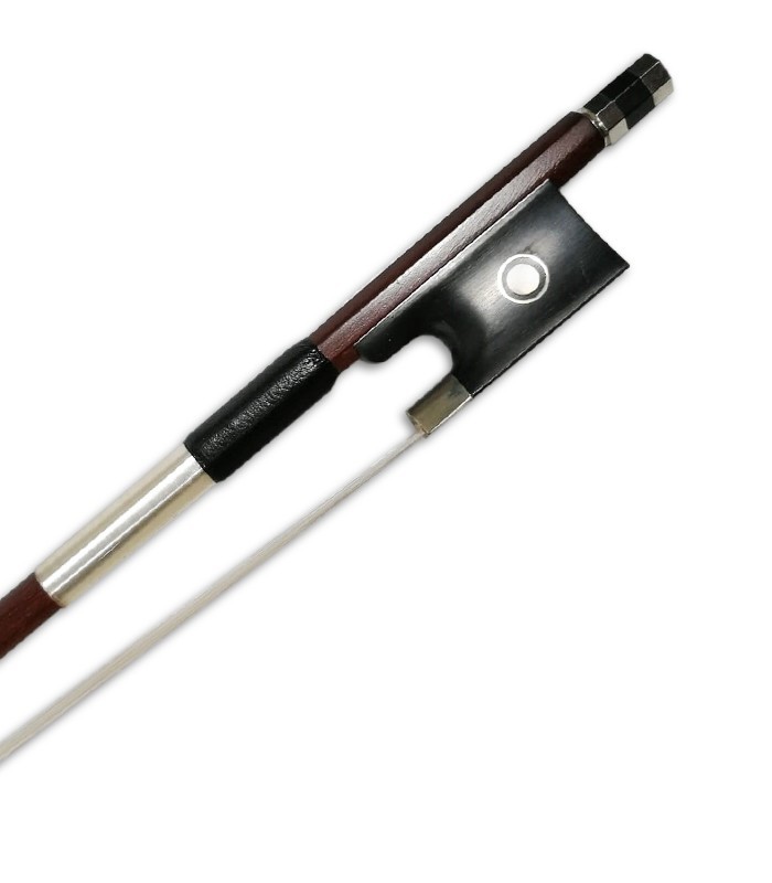 Frog detail of the violin bow Corina model YVC-02 1/8 size