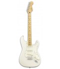 Foto da Guitarra Elétrica Fender modelo Player Strato MN em cor Polar White