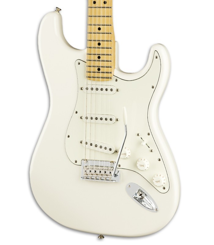 Photo of the Eletric Guitar Fender model Player Strato MN in color Polar White's body