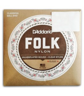 Photo of the Classical Guitar String Set Daddario EJ32C's package cover