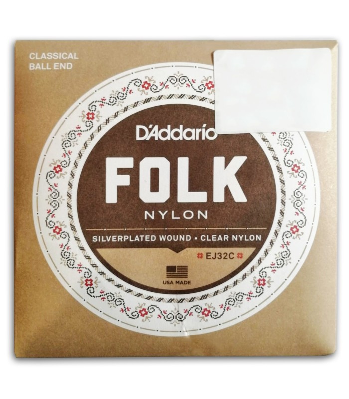 Foto da capa da embalagem do Jogo de Cordas Daddario EJ32C