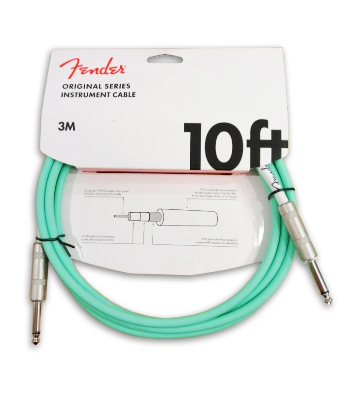 Photo of the Cable Fender model Original for Guitar Surf Green 3M