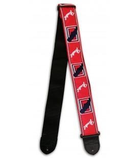 Guitar Strap Fender Red White Blue Mono Strap