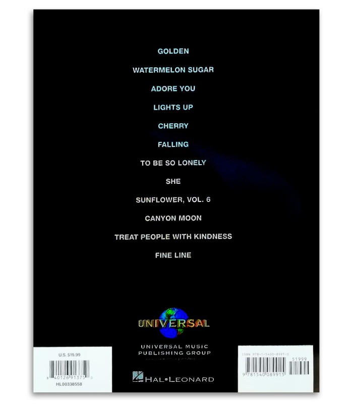 Foto da contracapa do livro Harry Styles Fine Line