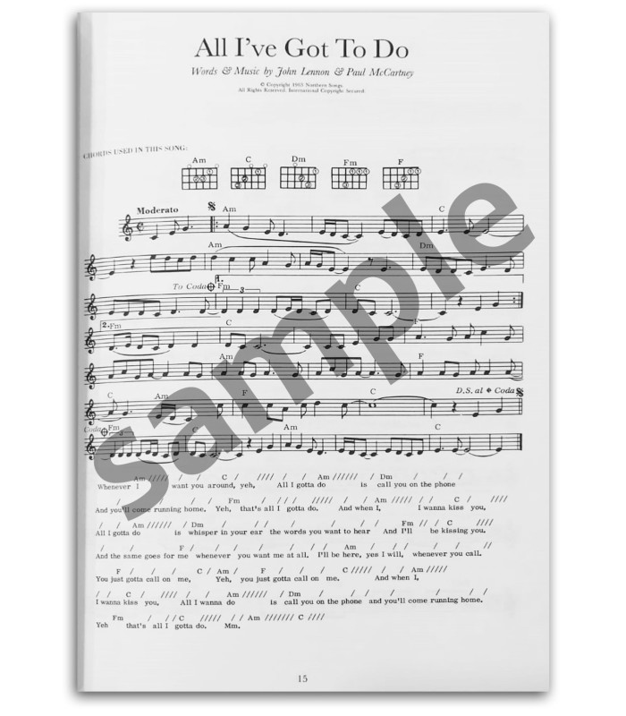 Foto de uma amostra do livro The Beatles Complete