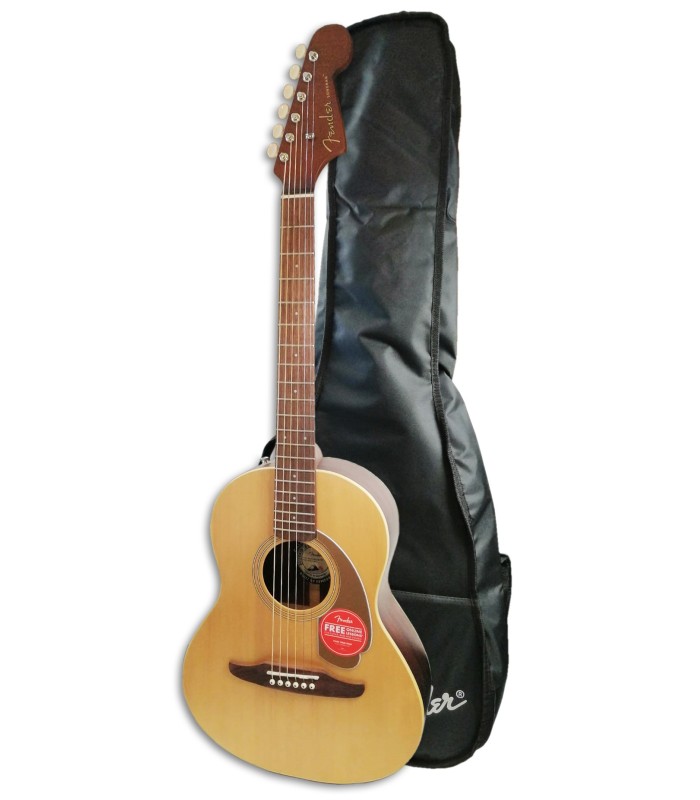 Foto da Guitarra Acústica Fender modelo Sonoran Mini com Saco