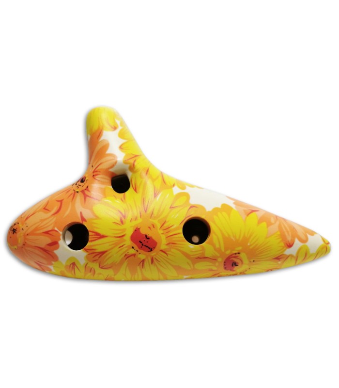 Foto das costas da Ocarina Woodi modelo Fantasia 1 WRO-917-F1