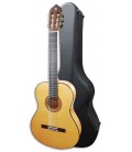 Foto da Guitarra Flamenca Alhambra 10 FC com o estojo