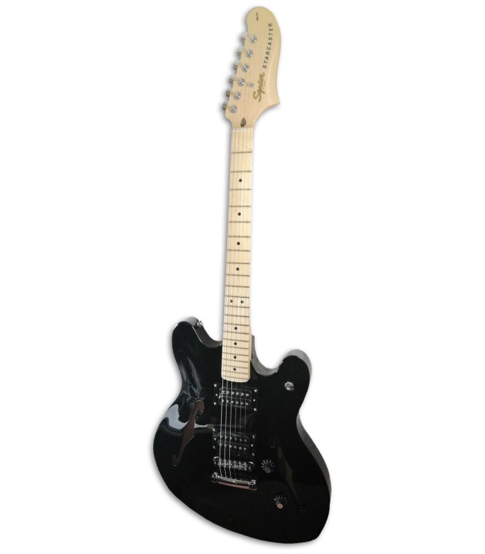 Foto da Guitarra Eléctrica Fender Squier modelo Affinity Starcaster MN Black 