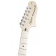 Photo of the Electric Guitar Fender Squier model Affinity Starcaster MN Black's headstock