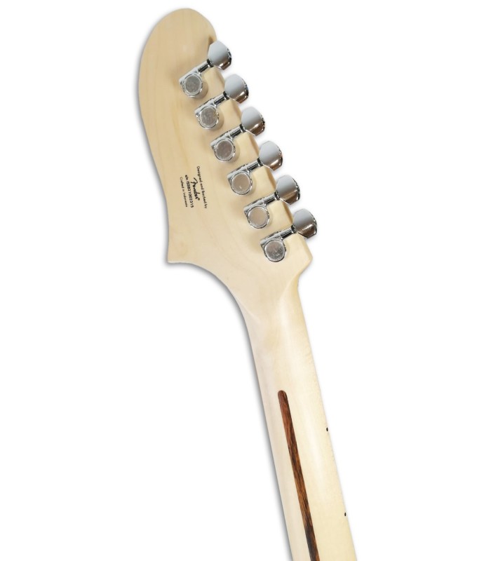 Foto del clavijero de la Guitarra Eléctrica Fender Squier modelo Affinity Starcaster MN Black 