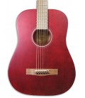Foto de la tapa de la Guitarra Folk Fender modelo FA-15 en color rojo