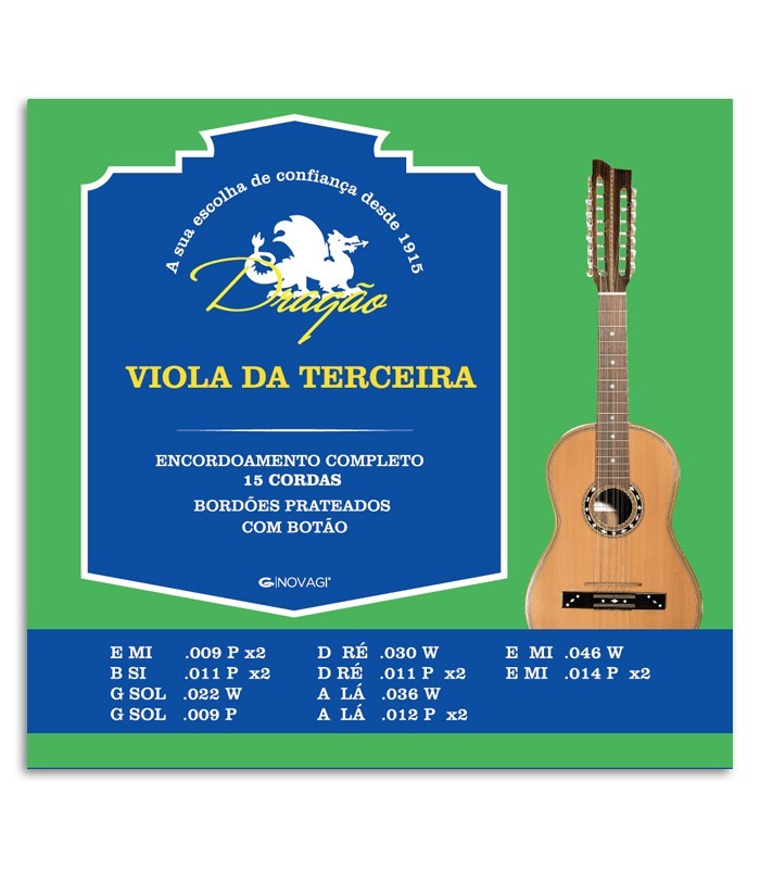 Photo of the String Set Dragão model 069 for Viola da Terceira of 15 Strings's package cover