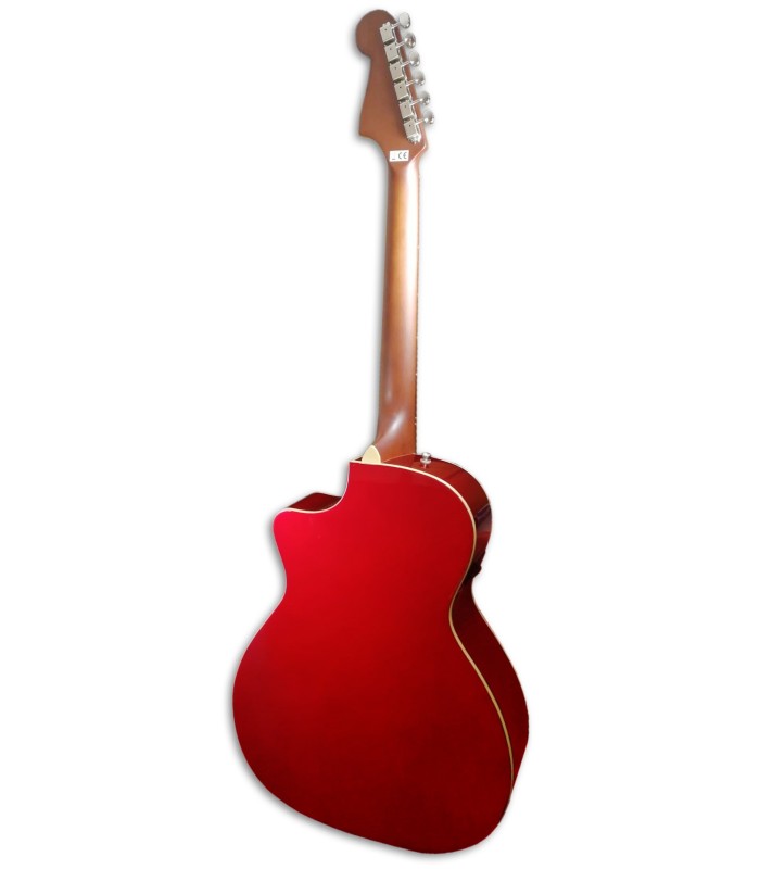 Back of guitar Fender New Porter Player Candy Apple Red